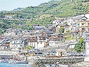 Japan Ehime Ainan fishing village-01a