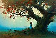 girl and old tree-<br>20231121-f