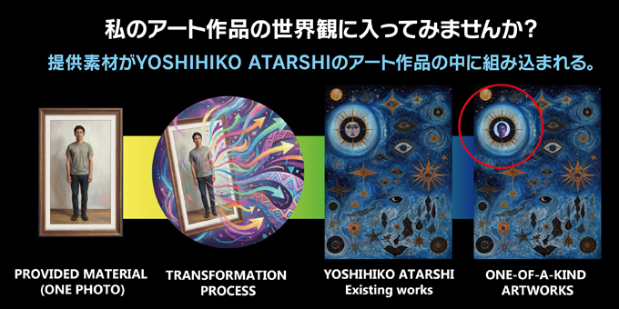 作品の中に入れるオリジナル現代アート