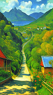Scenery with a road-001-d