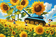 sunflowers, tanks and children-20231002-a 