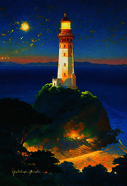 lighthouse at night-<br>20231031-c