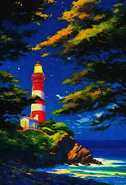 lighthouse at night-<br>20231031-f