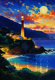 lighthouse at night-<br>20231031-g
