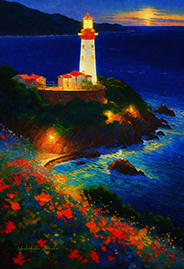 lighthouse at night-<br>20231031-h