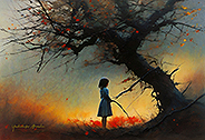girl and old tree-<br>20231121-d