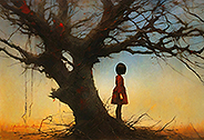 girl and old tree-<br>20231121-e