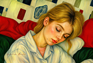 Portrait of a sleeping-c