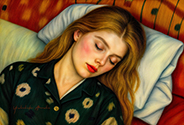 Portrait of a sleeping-e