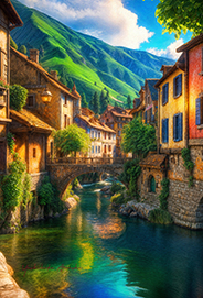 Village by the River-e