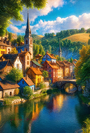 Village by the River-h